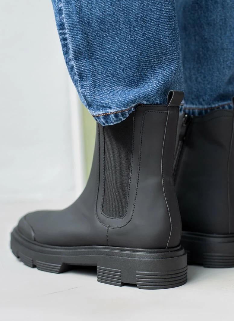 Ολοκαίνουργιο ⌛ The Fashion Project Μποτάκια Chelsea με λάστιχο - Μαύρο 👍 6 Ολοκαίνουργιο ⌛ The Fashion Project Μποτάκια Chelsea με λάστιχο - Μαύρο 👍 - Image 4