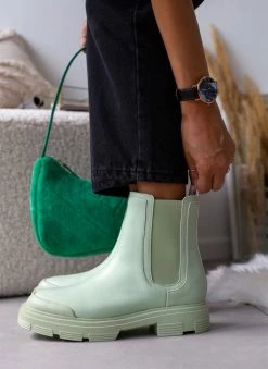 Καλύτερες κριτικές για 🎁 The Fashion Project Μποτάκια Chelsea με λάστιχο - Λαχανί 👍