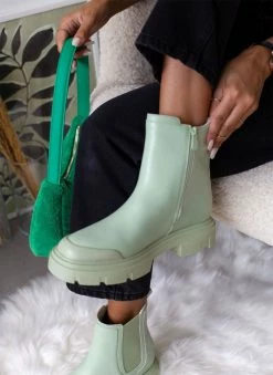 Καλύτερες κριτικές για 🎁 The Fashion Project Μποτάκια Chelsea με λάστιχο - Λαχανί 👍 -Μποτάκια Κατάστημα mpotakia chelsea me lastixo 106105 v6zt