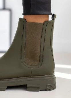 Νέος 🔔 The Fashion Project Μποτάκια Chelsea με λάστιχο - Λαδί 🎁 -Μποτάκια Κατάστημα mpotakia chelsea me lastixo 106106 ak9z