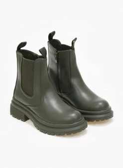 Καλύτερες κριτικές για 😀 The Fashion Project Μποτάκια Chelsea με τρακτερωτή σόλα - Λαδί 🌟 -Μποτάκια Κατάστημα mpotakia chelsea me trakterwti sola 108751 ntgd