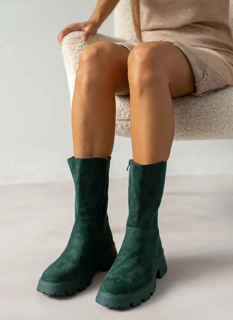 Πολύ καλή προσφορά ❤️ The Fashion Project Μποτάκια Chelsea Suede - Κυπαρισσί 👏 6 Πολύ καλή προσφορά ❤️ The Fashion Project Μποτάκια Chelsea Suede - Κυπαρισσί 👏 - Image 4