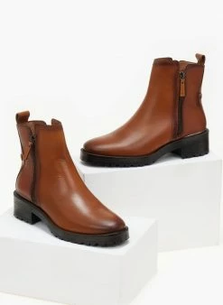 Συμφωνίες 🌟 Μποτάκια δερμάτινα με μέταλλο CARMELA 160277 - Ταμπά 🔥 -Μποτάκια Κατάστημα mpotakia dermatina me metallo carmela 160277 106534 mdwz