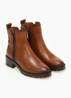 Συμφωνίες 🌟 Μποτάκια δερμάτινα με μέταλλο CARMELA 160277 - Ταμπά 🔥 -Μποτάκια Κατάστημα mpotakia dermatina me metallo carmela 160277 106534 yviw