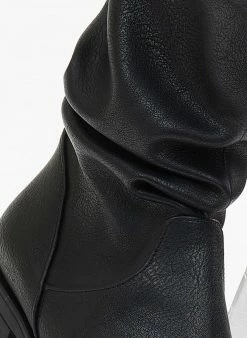 Ολοκαίνουργιο 👏 The Fashion Project Μποτάκια φλατ με σούρες - Μαύρο 💯 -Μποτάκια Κατάστημα mpotakia flat me soures 108951 uyv2