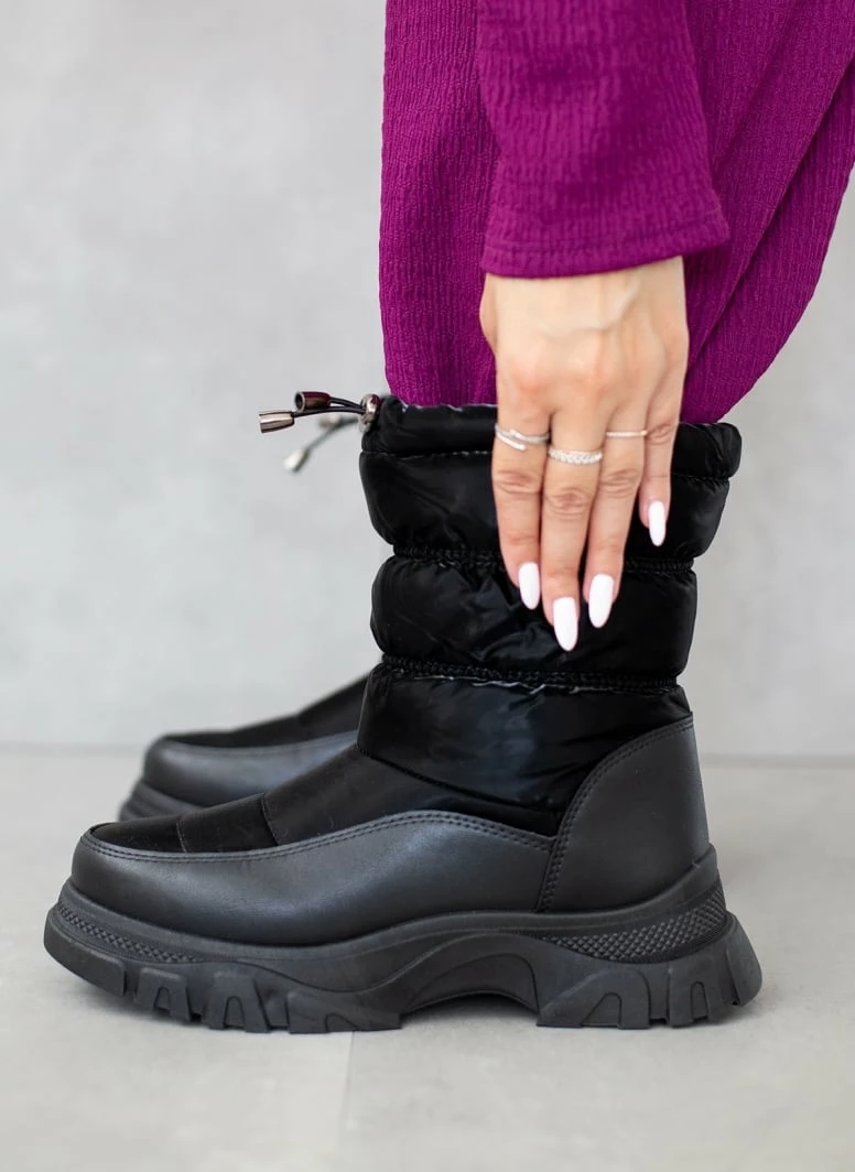 Καλύτερη πώληση 🎉 The Fashion Project Μποτάκια φουσκωτά με γούνα - Μαύρο 🔔 3 Καλύτερη πώληση 🎉 The Fashion Project Μποτάκια φουσκωτά με γούνα - Μαύρο 🔔