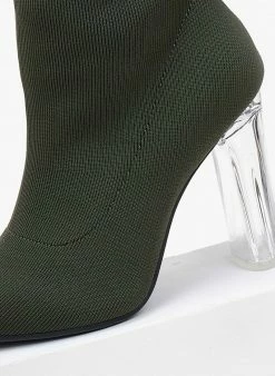 Εξοδος 🔥 The Fashion Project Μποτάκια κάλτσα με διάφανο τακούνι - Χακί 👍 14 Εξοδος 🔥 The Fashion Project Μποτάκια κάλτσα με διάφανο τακούνι - Χακί 👍 -Μποτάκια Κατάστημα mpotakia kaltsa me diafano takouni 106138 272l