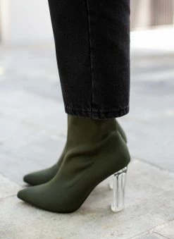 Εξοδος 🔥 The Fashion Project Μποτάκια κάλτσα με διάφανο τακούνι - Χακί 👍 15 Εξοδος 🔥 The Fashion Project Μποτάκια κάλτσα με διάφανο τακούνι - Χακί 👍 -Μποτάκια Κατάστημα mpotakia kaltsa me diafano takouni 106138 s66t