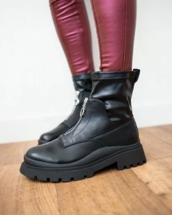 Εξοδος 🧨 The Fashion Project Μποτάκια κάλτσα με φερμουάρ - Μαύρο 🔥 -Μποτάκια Κατάστημα mpotakia kaltsa me fermouar sto koutepie 95821 sj3h