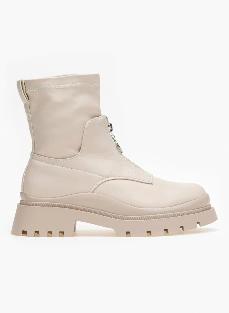 Κουπόνι ✔️ The Fashion Project Μποτάκια κάλτσα με φερμουάρ - Μπεζ ❤️ 6 Κουπόνι ✔️ The Fashion Project Μποτάκια κάλτσα με φερμουάρ - Μπεζ ❤️ - Image 4