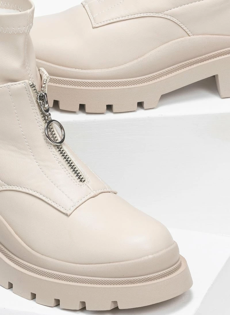 Κουπόνι ✔️ The Fashion Project Μποτάκια κάλτσα με φερμουάρ - Μπεζ ❤️ 4 Κουπόνι ✔️ The Fashion Project Μποτάκια κάλτσα με φερμουάρ - Μπεζ ❤️ - Image 2