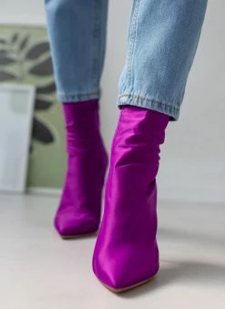 Εξοδος 🔥 The Fashion Project Μποτάκια κάλτσα με λεπτό τακούνι - Μωβ 🥰 -Μποτάκια Κατάστημα mpotakia kaltsa me lepto takouni 106375 3aa9