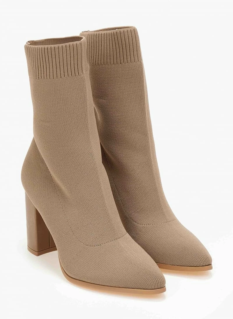 Εξοδος 👏 The Fashion Project Μποτάκια κάλτσα με ψηλό τακούνι - Πούρο 🌟 4 Εξοδος 👏 The Fashion Project Μποτάκια κάλτσα με ψηλό τακούνι - Πούρο 🌟 - Image 2