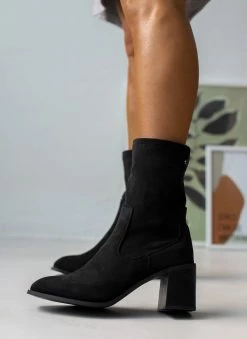 Πολύ καλή προσφορά 🛒 Xti Footwear Μποτάκια κάλτσα Suede Xti 140485 - Μαύρο 👏 -Μποτάκια Κατάστημα mpotakia kaltsa suede xti 140485 107122 pc5i