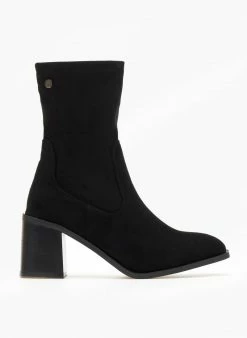 Πολύ καλή προσφορά 🛒 Xti Footwear Μποτάκια κάλτσα Suede Xti 140485 - Μαύρο 👏 -Μποτάκια Κατάστημα mpotakia kaltsa suede xti 140485 107122 rd00