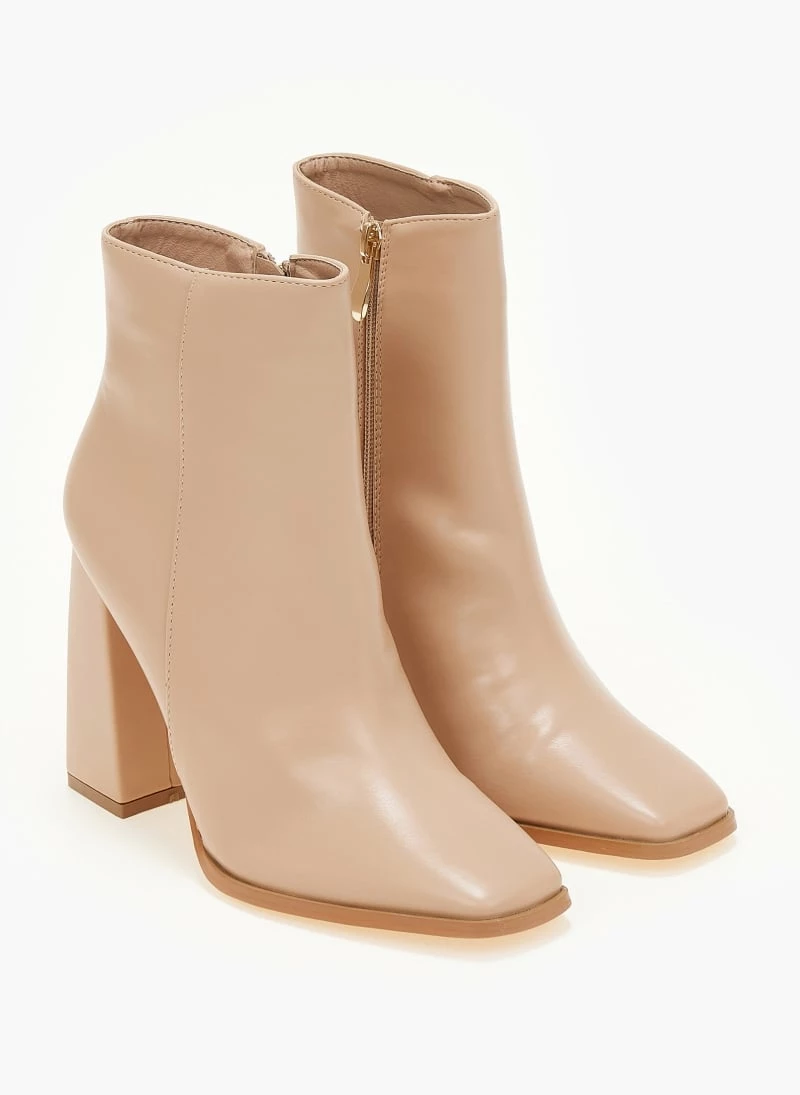 Flash Sale 👍 The Fashion Project Μποτάκια καρέ με εξωτερική ραφή - Nude ✨ 8 Flash Sale 👍 The Fashion Project Μποτάκια καρέ με εξωτερική ραφή - Nude ✨ - Image 6