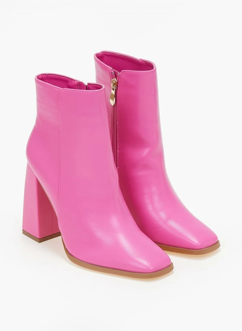 Νέος ❤️ The Fashion Project Μποτάκια καρέ με εξωτερική ραφή - Φούξια ❤️ 8 Νέος ❤️ The Fashion Project Μποτάκια καρέ με εξωτερική ραφή - Φούξια ❤️ - Image 6