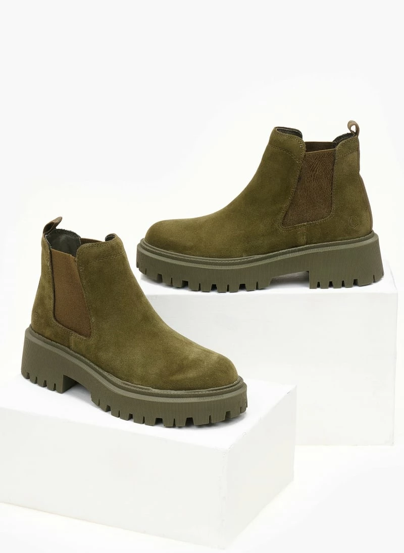 Flash Sale 🌟 Μποτάκια αστραγάλου Chelsea καστόρινα CARMELA 160116 - Χακί ❤️ 7 Flash Sale 🌟 Μποτάκια αστραγάλου Chelsea καστόρινα CARMELA 160116 - Χακί ❤️ - Image 5