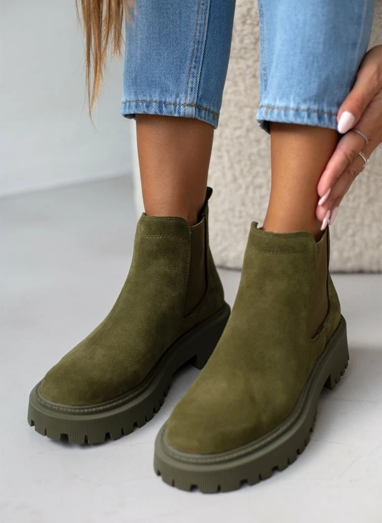 Flash Sale 🌟 Μποτάκια αστραγάλου Chelsea καστόρινα CARMELA 160116 - Χακί ❤️ 6 Flash Sale 🌟 Μποτάκια αστραγάλου Chelsea καστόρινα CARMELA 160116 - Χακί ❤️ - Image 4