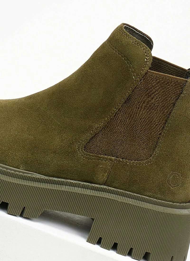 Flash Sale 🌟 Μποτάκια αστραγάλου Chelsea καστόρινα CARMELA 160116 - Χακί ❤️ 8 Flash Sale 🌟 Μποτάκια αστραγάλου Chelsea καστόρινα CARMELA 160116 - Χακί ❤️ - Image 6