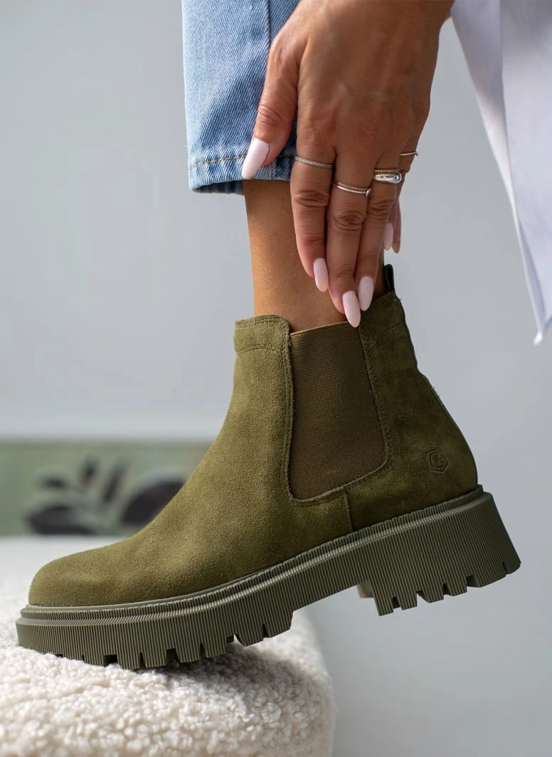 Flash Sale 🌟 Μποτάκια αστραγάλου Chelsea καστόρινα CARMELA 160116 - Χακί ❤️ 9 Flash Sale 🌟 Μποτάκια αστραγάλου Chelsea καστόρινα CARMELA 160116 - Χακί ❤️ - Image 7