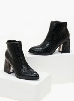 Φτηνός 🛒 Xti Footwear Μποτάκια αστραγάλου κροκό Xti 140411 - Μαύρο 👏 10 Φτηνός 🛒 Xti Footwear Μποτάκια αστραγάλου κροκό Xti 140411 - Μαύρο 👏 -Μποτάκια Κατάστημα mpotakia kroko me fardu takouni kampana xti 140411 106385 8dja