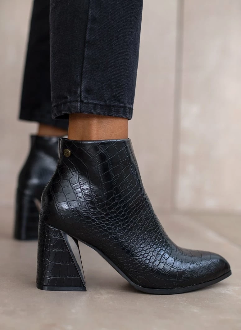 Φτηνός 🛒 Xti Footwear Μποτάκια αστραγάλου κροκό Xti 140411 - Μαύρο 👏 3 Φτηνός 🛒 Xti Footwear Μποτάκια αστραγάλου κροκό Xti 140411 - Μαύρο 👏