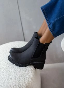 Αγορά 😍 Μποτάκια Chelsea ματ Refresh 170365 - Μαύρο ✔️ -Μποτάκια Κατάστημα mpotakia mat me lastixo refresh 170365 106173 7mof