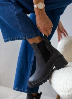 Αγορά 😍 Μποτάκια Chelsea ματ Refresh 170365 - Μαύρο ✔️ -Μποτάκια Κατάστημα mpotakia mat me lastixo refresh 170365 106173 mz67