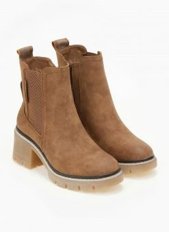 Κουπόνι 🤩 Μποτάκια Chelsea ματ Refresh 170365 - Κάμελ 🎉 -Μποτάκια Κατάστημα mpotakia mat me lastixo refresh 170365 106175 3tze