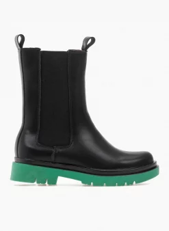 Τοπ 10 🤩 The Fashion Project Μποτάκια Chelsea με διχρωμία - Μαύρο 🥰 -Μποτάκια Κατάστημα mpotakia me dixrwmia 97490 6l5c