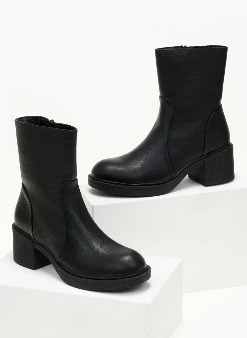 Προϋπολογισμός ❤️ The Fashion Project Μποτάκια με εξωτερικές ραφές - Μαύρο 🔔 6 Προϋπολογισμός ❤️ The Fashion Project Μποτάκια με εξωτερικές ραφές - Μαύρο 🔔 - Image 4