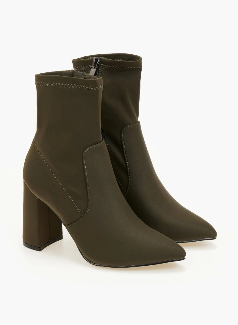 Αγορά 👍 The Fashion Project Μποτάκια κάλτσα με φερμουάρ - Χακί 👏 7 Αγορά 👍 The Fashion Project Μποτάκια κάλτσα με φερμουάρ - Χακί 👏 - Image 5