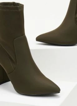 Αγορά 👍 The Fashion Project Μποτάκια κάλτσα με φερμουάρ - Χακί 👏 11 Αγορά 👍 The Fashion Project Μποτάκια κάλτσα με φερμουάρ - Χακί 👏 -Μποτάκια Κατάστημα mpotakia me elastiki gampa 105585 z6fo