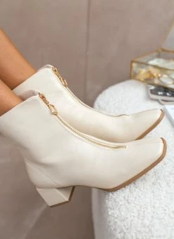 Νέος 😍 The Fashion Project Μποτάκια με φερμουάρ στο κουτεπιέ - Ζαχαρί ✔️ -Μποτάκια Κατάστημα mpotakia me fermouar sto koutepie 106090 5rm6