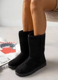 Το φθηνότερο 😍 The Fashion Project Μποτάκια με γούνα - Μαύρο 🥰