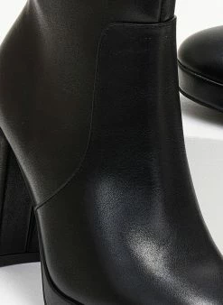 Best Pirce 💯 The Fashion Project Μποτάκια με ιδιαίτερο τακούνι - Μαύρο 🛒 -Μποτάκια Κατάστημα mpotakia me idiaitero takouni 105739 bivd