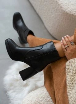 Best Pirce 💯 The Fashion Project Μποτάκια με ιδιαίτερο τακούνι - Μαύρο 🛒