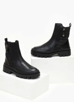 Εκπτωση ✔️ Μποτάκια με καπιτονέ σχέδιο Refresh 170283 - Μαύρο 🎉 -Μποτάκια Κατάστημα mpotakia me kapitone sxedio refresh 170283 107792 9n32