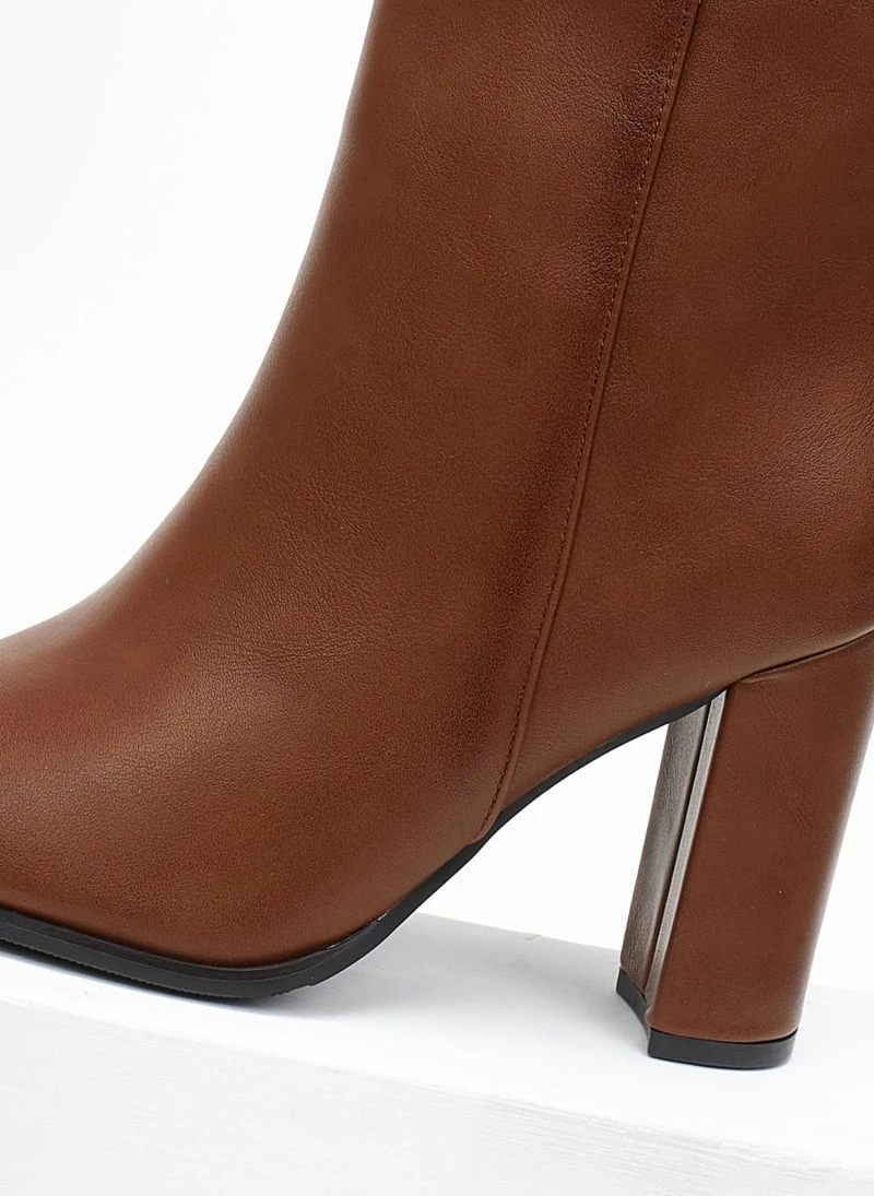 Flash Sale 🎁 The Fashion Project Μποτάκια με κάθετη ραφή - Ταμπά 🎁 7 Flash Sale 🎁 The Fashion Project Μποτάκια με κάθετη ραφή - Ταμπά 🎁 - Image 5