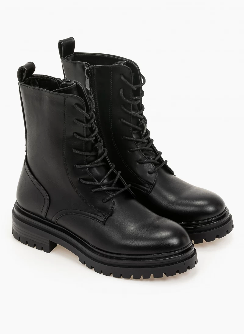 Συμφωνίες 🔥 The Fashion Project Αρβυλάκια με κορδόνια - Μαύρο 🎉 5 Συμφωνίες 🔥 The Fashion Project Αρβυλάκια με κορδόνια - Μαύρο 🎉 - Image 3