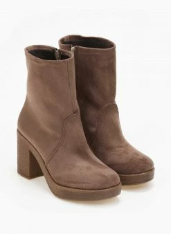 Καλύτερες κριτικές για 🎁 The Fashion Project Μποτάκια με κρεπ σόλα και τακούνι - Τάουπε 👍 -Μποτάκια Κατάστημα mpotakia me krep sola kai takouni 109196 5l58