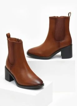 Κουπόνι 🎉 The Fashion Project Μποτάκια Casual με λάστιχο - Ταμπά ❤️ -Μποτάκια Κατάστημα mpotakia me lastixo 108483 jxk5