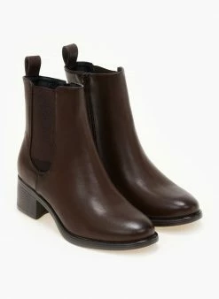 ΧΟΝΔΡΙΚΟ ΕΜΠΟΡΙΟ 🌟 The Fashion Project Μποτάκια Chelsea με λάστιχο - Καφέ ✨ -Μποτάκια Κατάστημα mpotakia me lastixo sto plai 106263 4rm2