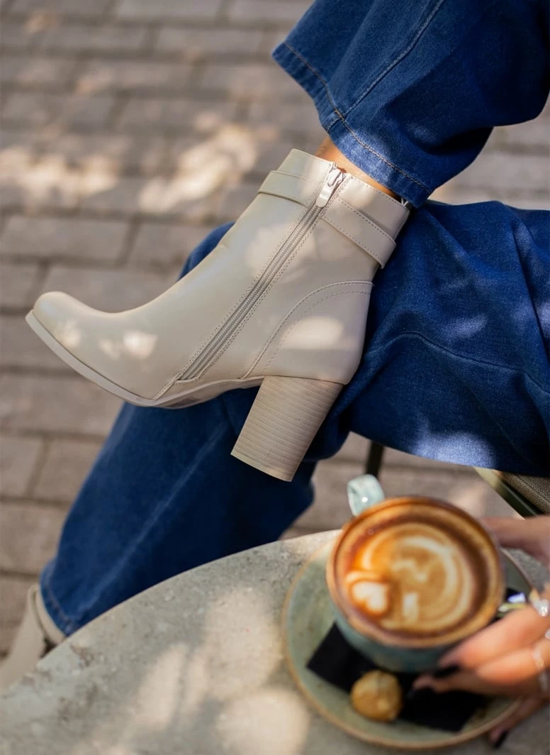 Flash Sale ✔️ The Fashion Project Μποτάκια με μεταλλικό διακοσμητικό - Μπεζ 👏 6 Flash Sale ✔️ The Fashion Project Μποτάκια με μεταλλικό διακοσμητικό - Μπεζ 👏 - Image 4