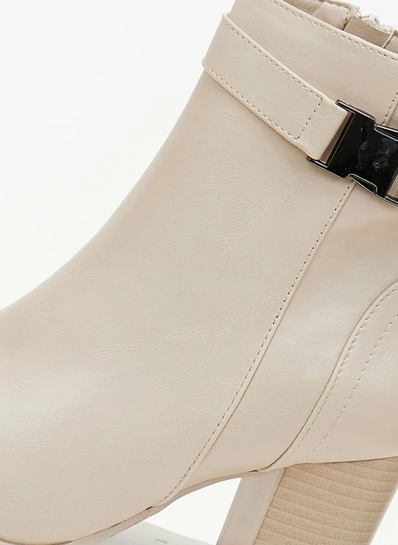 Flash Sale ✔️ The Fashion Project Μποτάκια με μεταλλικό διακοσμητικό - Μπεζ 👏 7 Flash Sale ✔️ The Fashion Project Μποτάκια με μεταλλικό διακοσμητικό - Μπεζ 👏 - Image 5