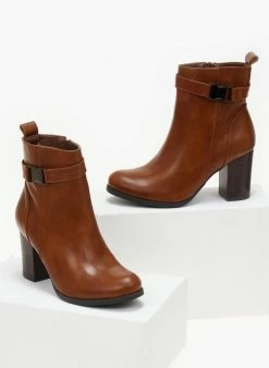 Προώθηση 🧨 The Fashion Project Μποτάκια με μεταλλικό διακοσμητικό - Ταμπά 🎁 -Μποτάκια Κατάστημα mpotakia me metalliko diakosmitiko 106129 az8d