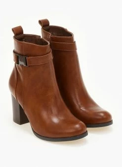 Προώθηση 🧨 The Fashion Project Μποτάκια με μεταλλικό διακοσμητικό - Ταμπά 🎁 -Μποτάκια Κατάστημα mpotakia me metalliko diakosmitiko 106129 fdfz