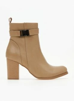 Εξοδος ⌛ The Fashion Project Μποτάκια με μεταλλικό διακοσμητικό - Πούρο 🎉