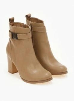 Εξοδος ⌛ The Fashion Project Μποτάκια με μεταλλικό διακοσμητικό - Πούρο 🎉 -Μποτάκια Κατάστημα mpotakia me metalliko diakosmitiko 106130 jkrp